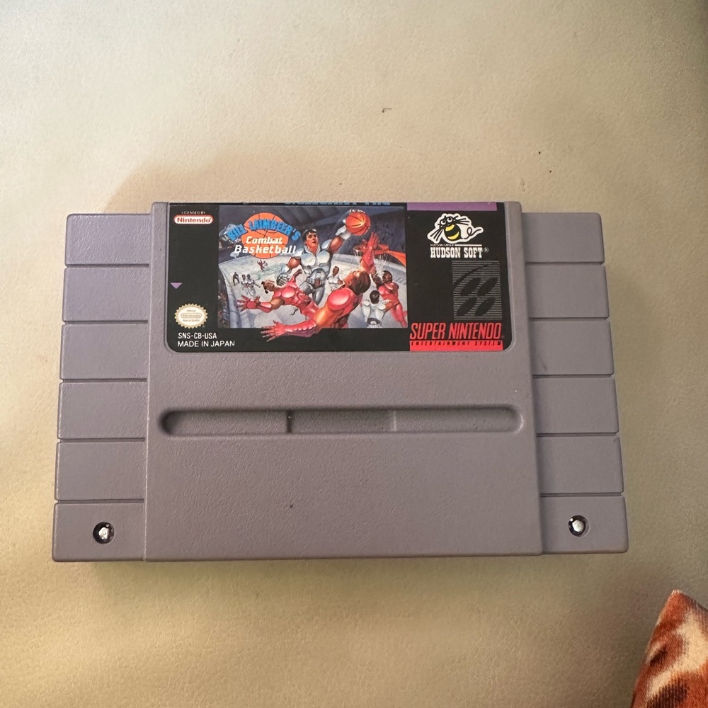 VTG Nintendo Combat Basketball SNES Game Cartridge